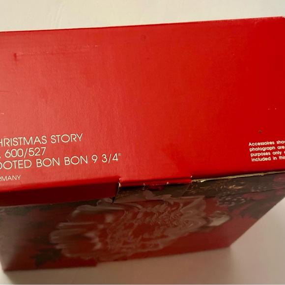 Mikasa Christmas Story Frosted Footed Bon Bon Bowl 9.75” Crystal Germany - Picture 7 of 11